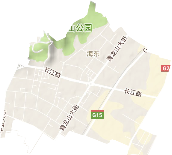 海东街道地形图