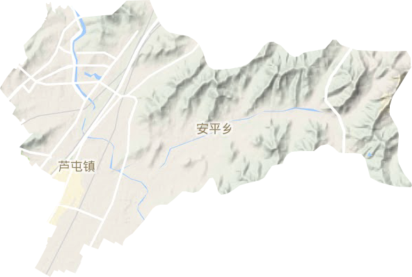 芦屯镇地形图