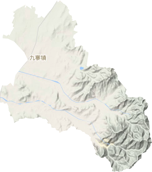 九寨镇地形图