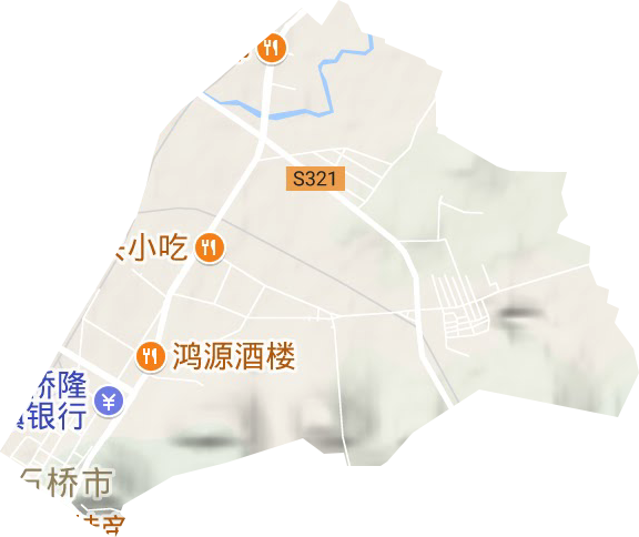 青花街道地形图