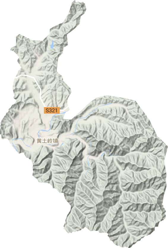 黄土岭镇地形图