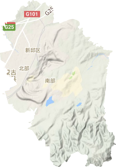 长营子蒙古族镇地形图