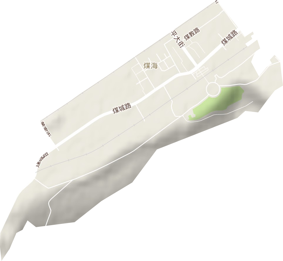 煤海街道地形图