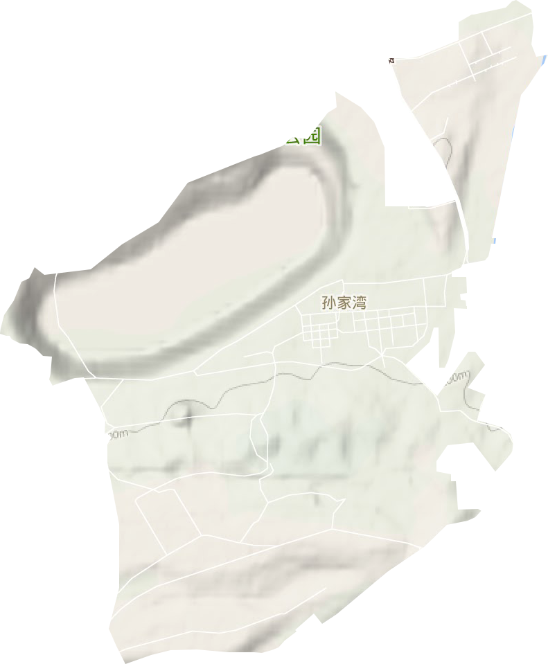 孙家湾街道地形图