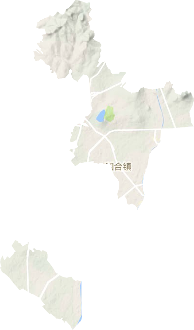 四合镇地形图