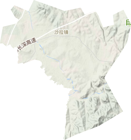 沙拉镇地形图