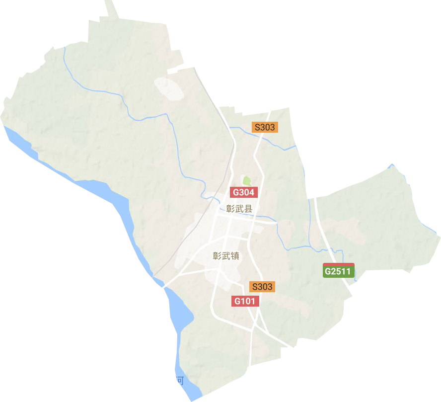 彰武镇地形图