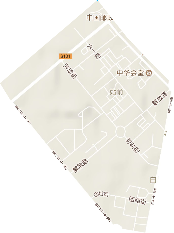 站前街道地形图