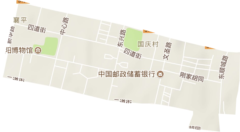 襄平街道地形图
