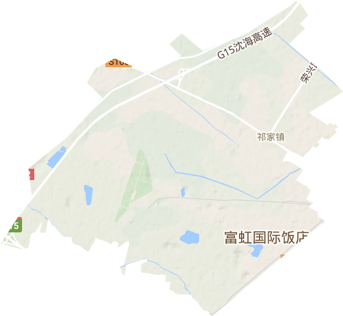 祁家镇地形图