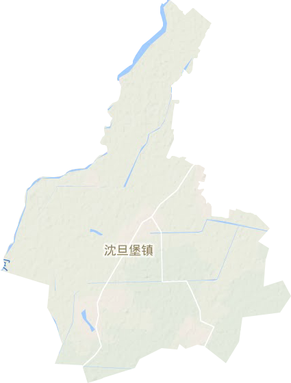 沈旦堡镇地形图