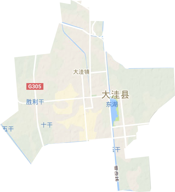 大洼镇地形图