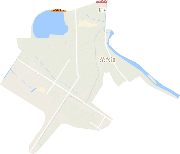 荣兴镇地形图