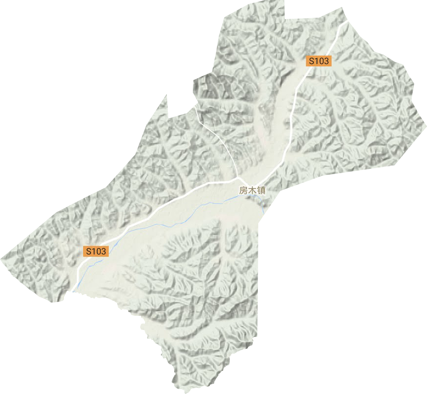 房木镇地形图
