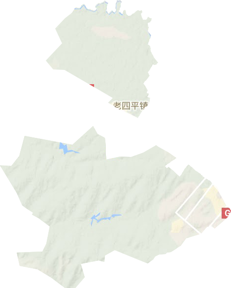 老四平镇地形图