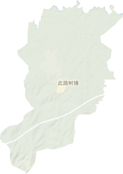 鴜鷺树镇地形图