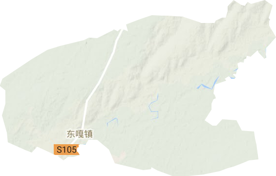 东嘎镇地形图