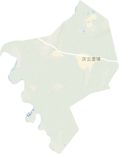 庆云堡镇地形图