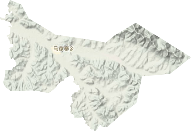 马家寨镇地形图