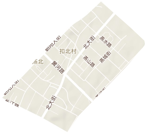 燕北街道地形图