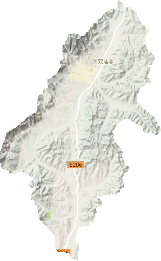 南双庙乡地形图