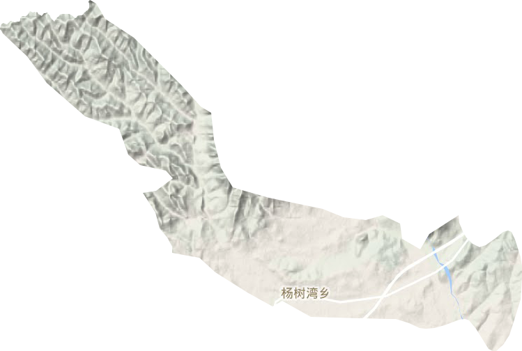 杨树湾乡地形图