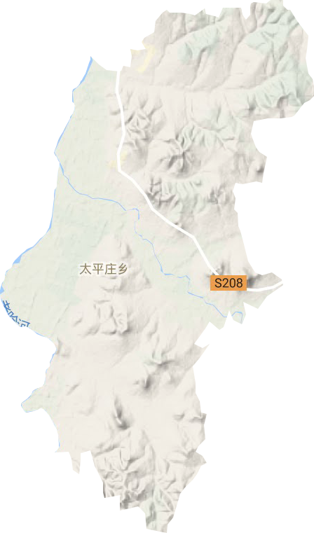 太平庄乡地形图