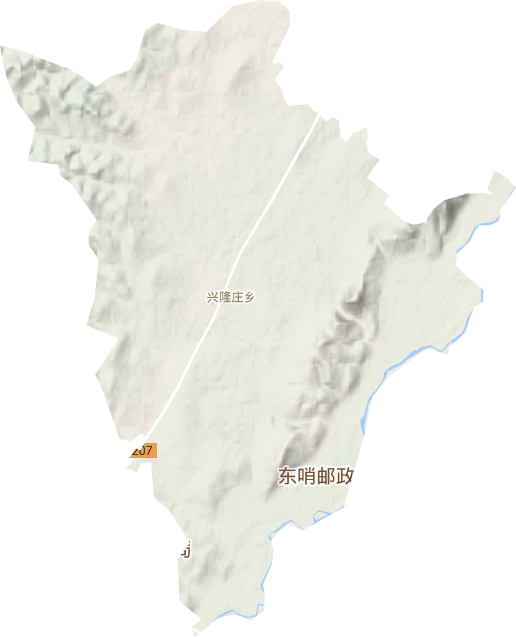 兴隆庄乡地形图