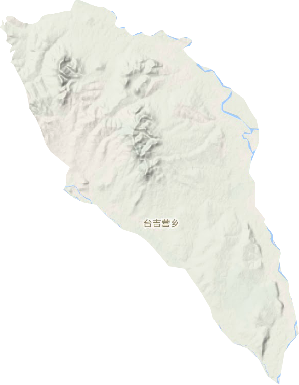台吉营乡地形图