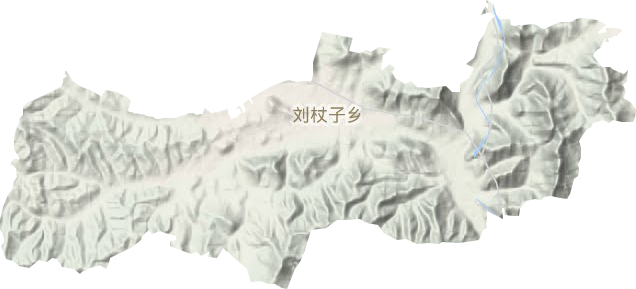 刘杖子乡地形图