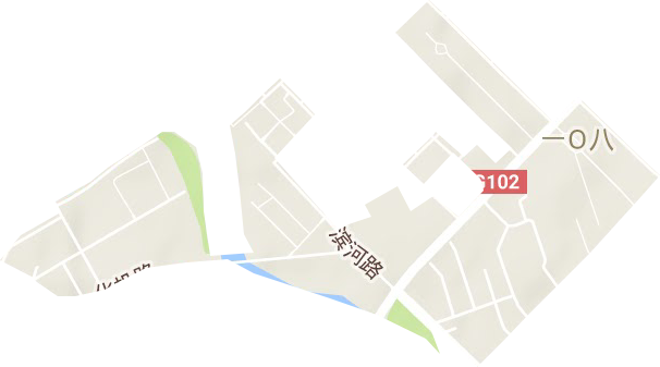 化机街道地形图