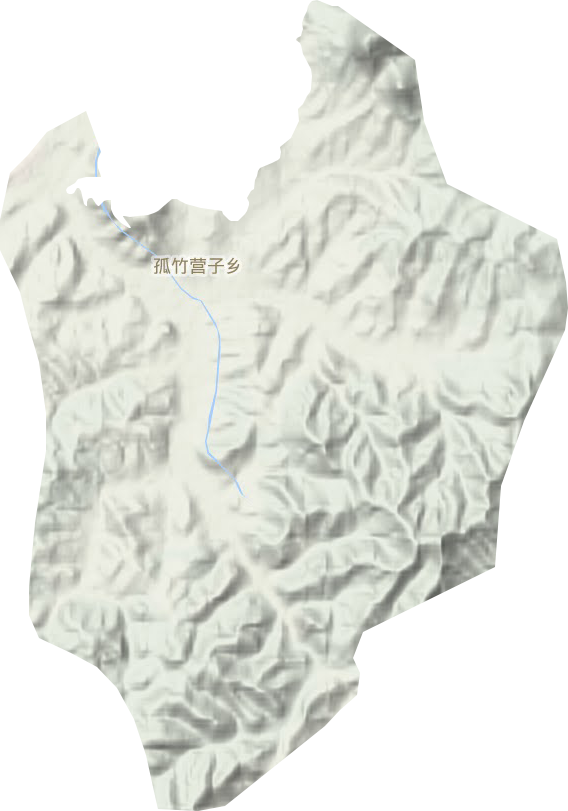 孤竹营子乡地形图