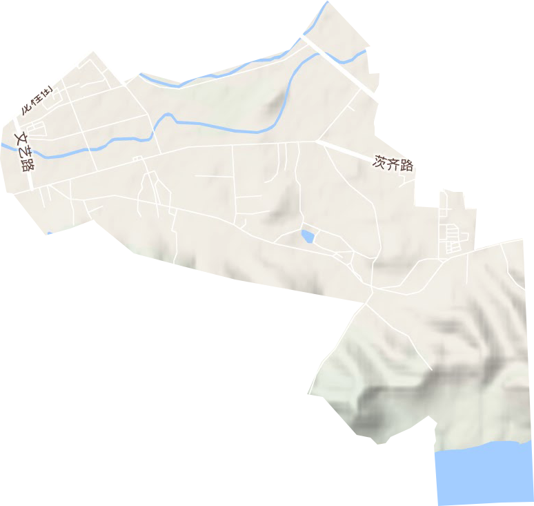 连湾街道地形图