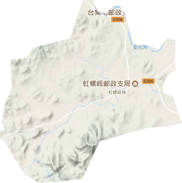 虹螺岘镇地形图