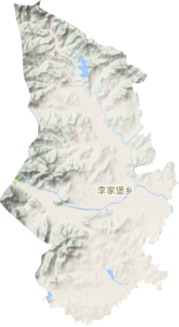 李家堡乡地形图