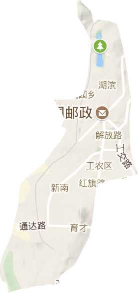 工农区地形图