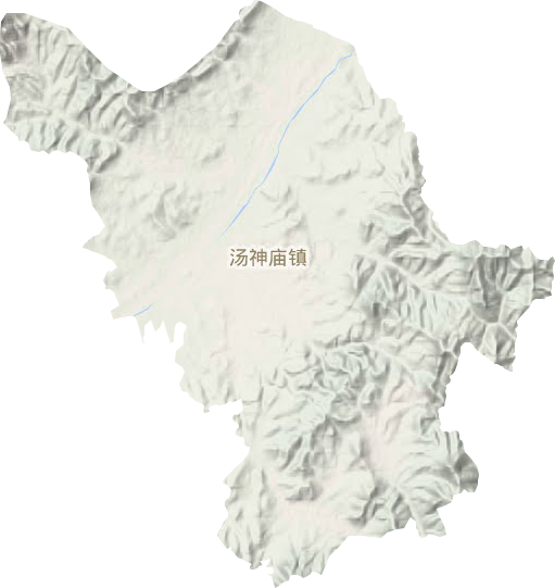 汤神庙镇地形图