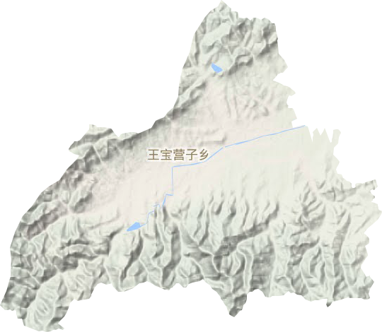 王宝营子乡地形图