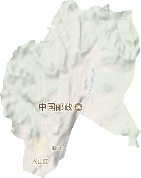 兴山区地形图