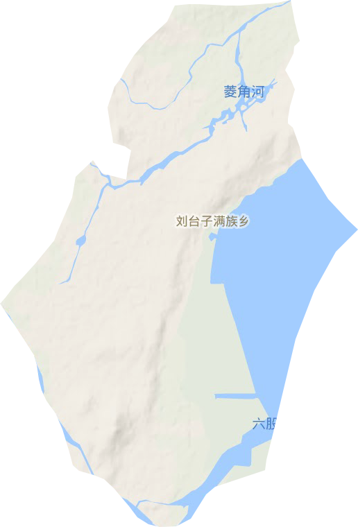 刘台子满族乡地形图