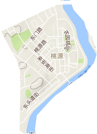 桃源街道地形图
