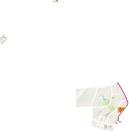 永兴街道地形图
