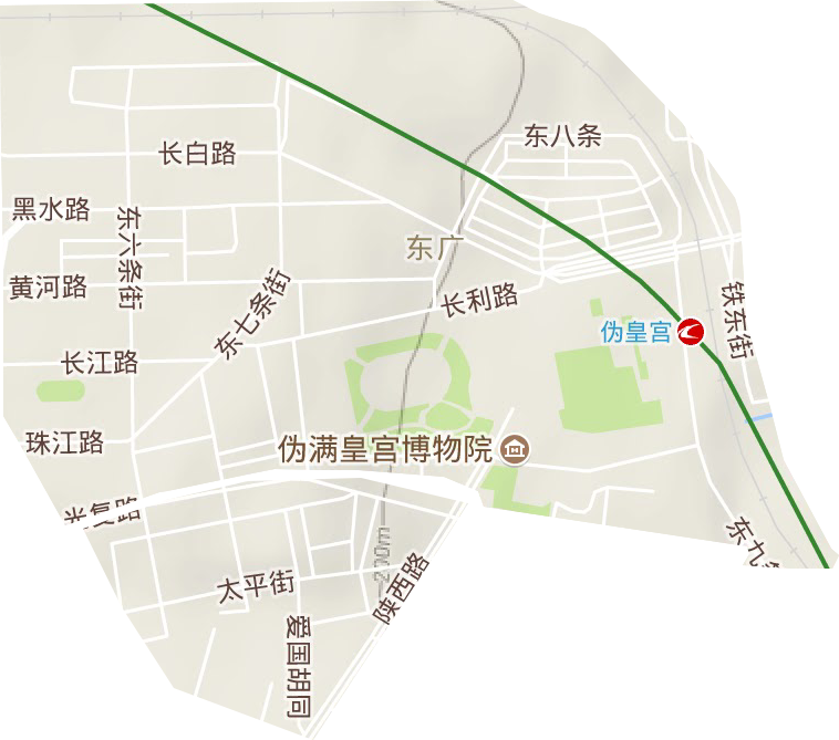 东广街道地形图