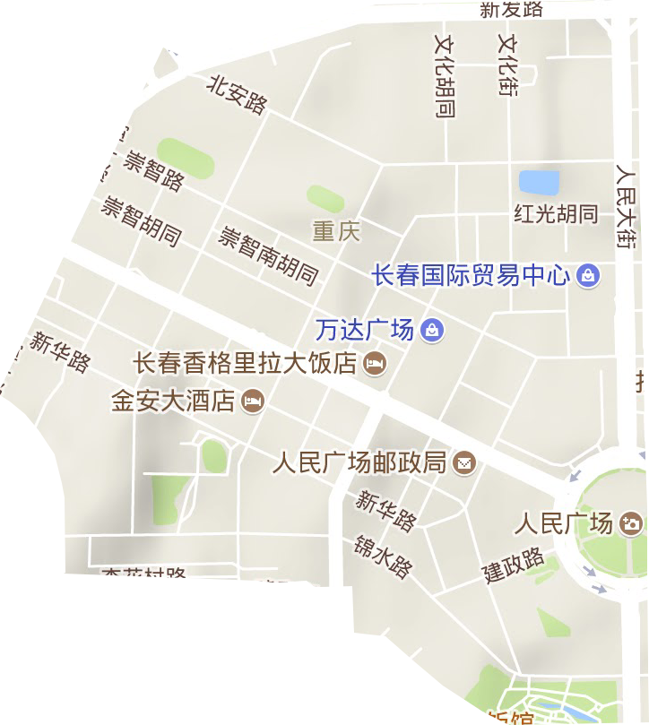 重庆街道地形图