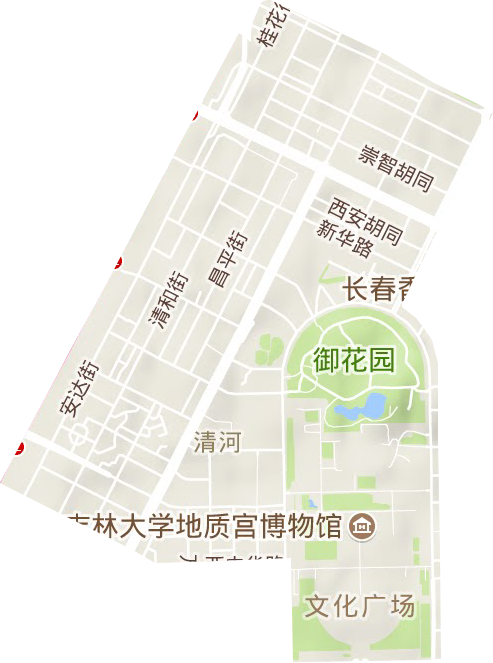 清和街道地形图