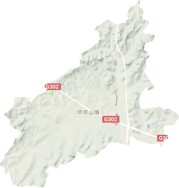 劝农山镇（长春莲花山生态旅游度假区省级）地形图