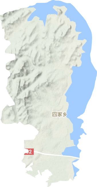 四家乡（长春莲花山生态旅游度假区省级）地形图