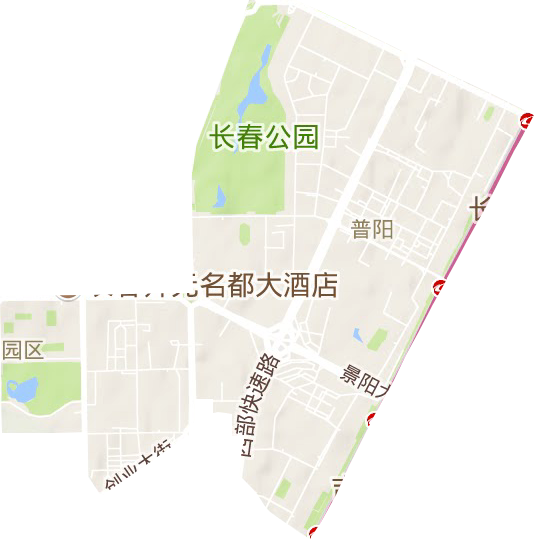 春城街道地形图
