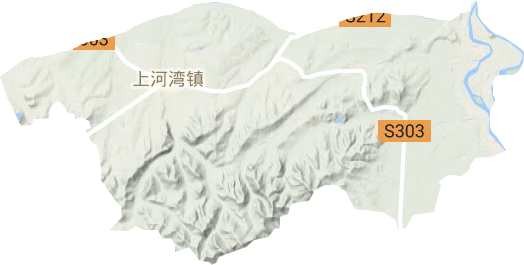 上河湾镇地形图