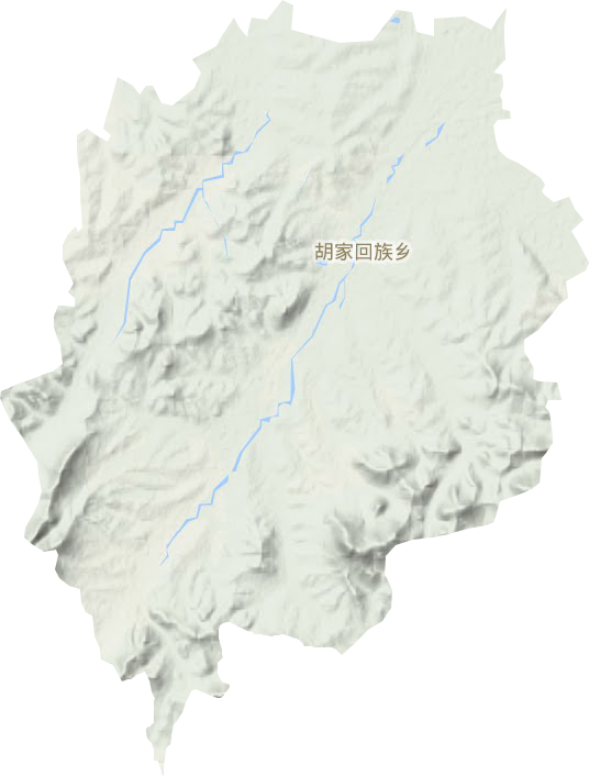 胡家回族乡地形图